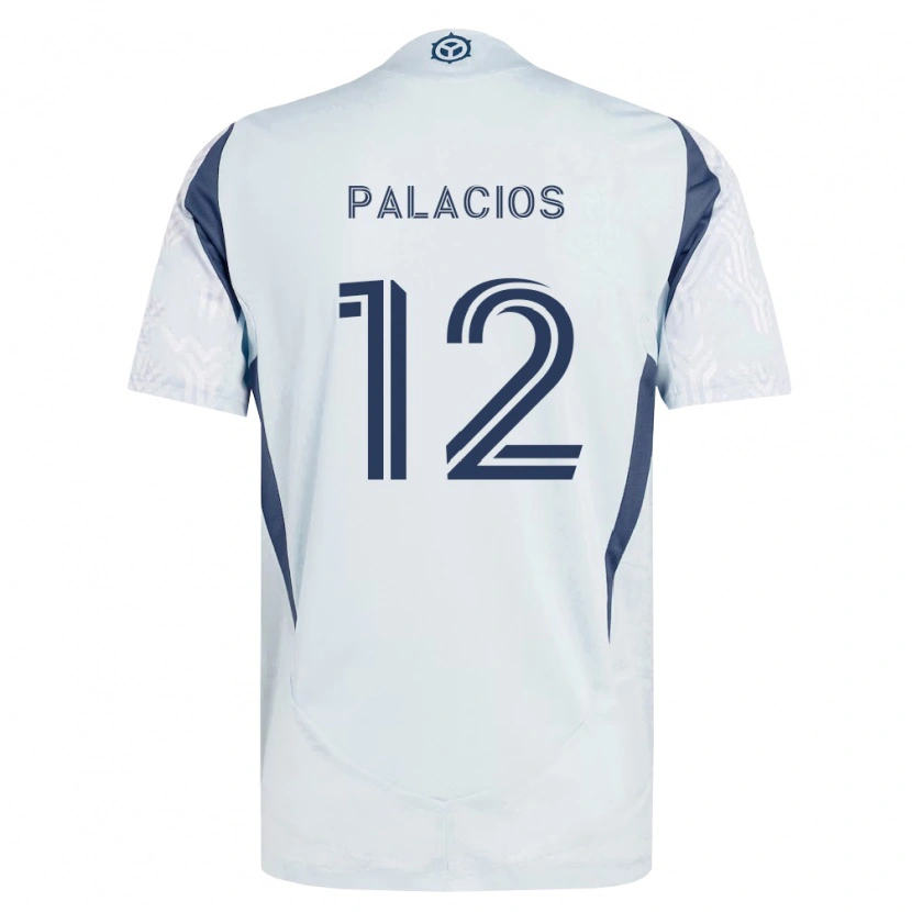 Danxen Kobiety Denzel Palacios #12 Niebieski Szary Biały Wyjazdowa Koszulka 2026/27 Koszulki Klubowe