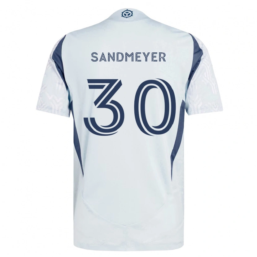 Danxen Kobiety Jack Sandmeyer #30 Niebieski Szary Biały Wyjazdowa Koszulka 2026/27 Koszulki Klubowe