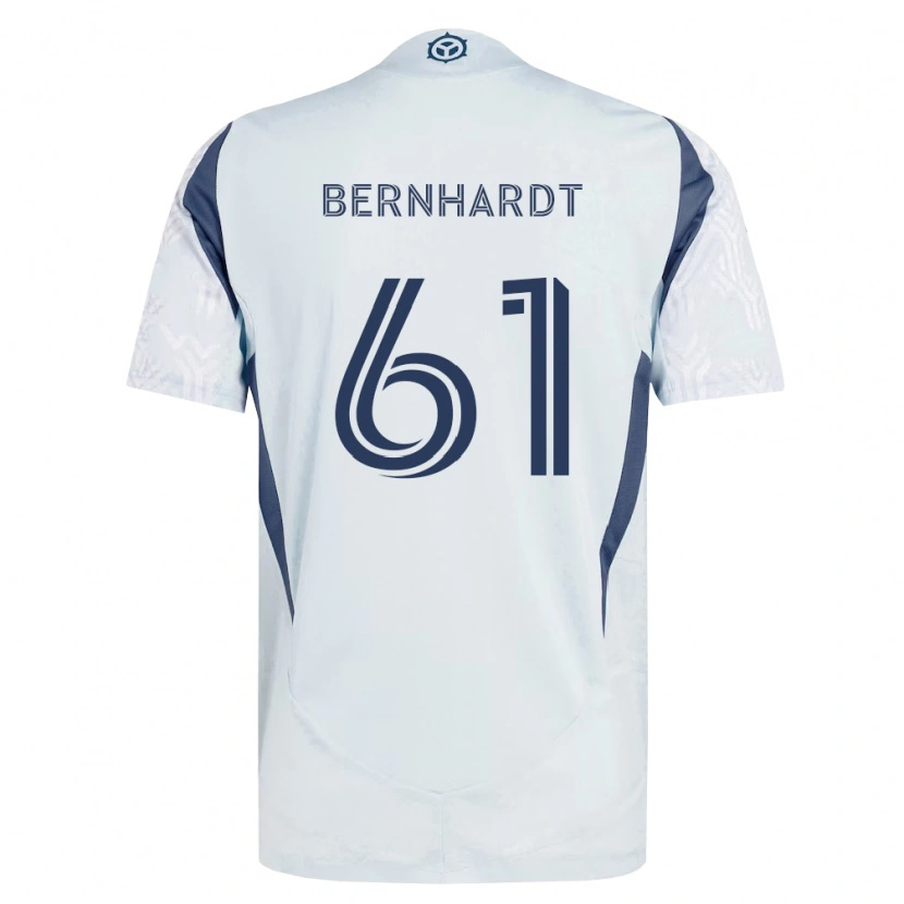 Danxen Kobiety Harrison Bernhardt #61 Niebieski Szary Biały Wyjazdowa Koszulka 2026/27 Koszulki Klubowe
