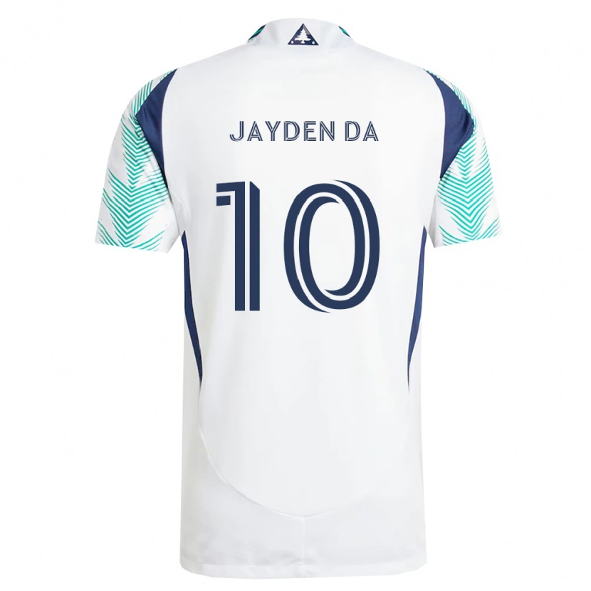 Danxen Kobiety Jayden Da #10 Biały Granatowy Jasnozielony Wyjazdowa Koszulka 2026/27 Koszulki Klubowe