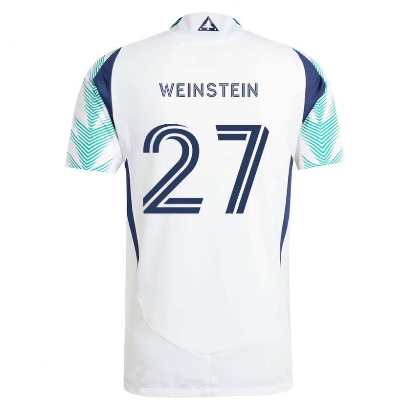 Danxen Kobiety Max Weinstein #27 Biały Granatowy Jasnozielony Wyjazdowa Koszulka 2026/27 Koszulki Klubowe