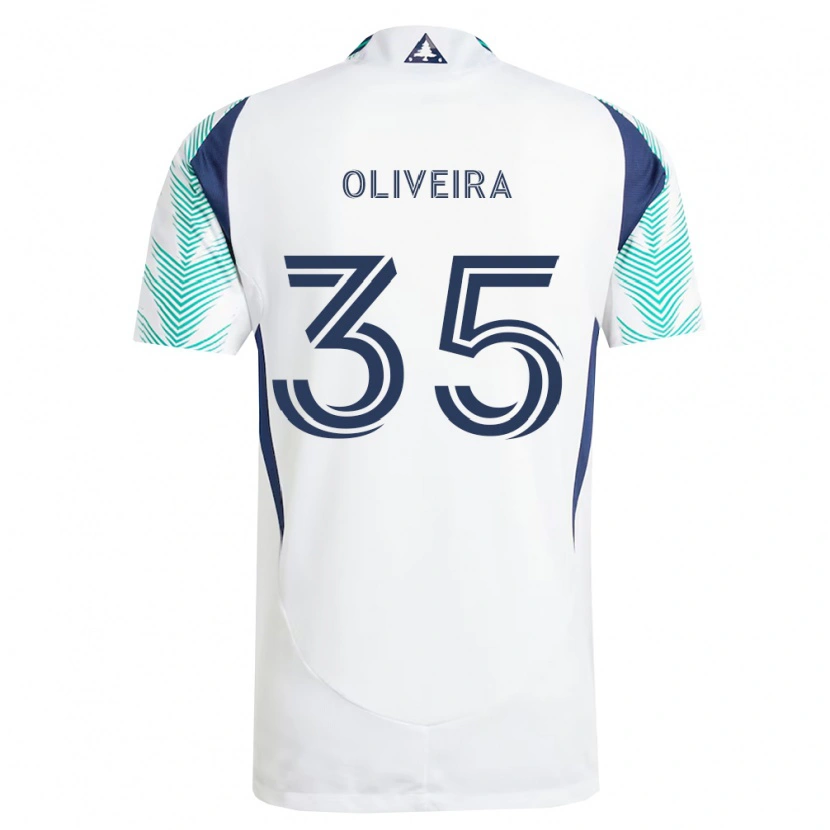 Danxen Kobiety Cristiano Oliveira #35 Biały Granatowy Jasnozielony Wyjazdowa Koszulka 2026/27 Koszulki Klubowe