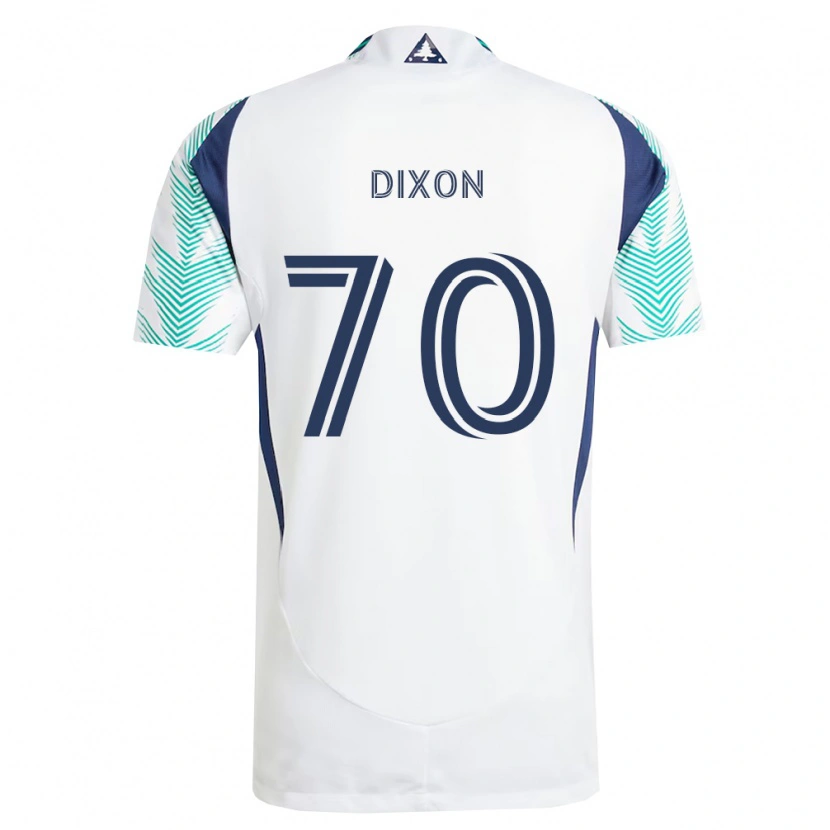 Danxen Kobiety Daniel Dixon #70 Biały Granatowy Jasnozielony Wyjazdowa Koszulka 2026/27 Koszulki Klubowe