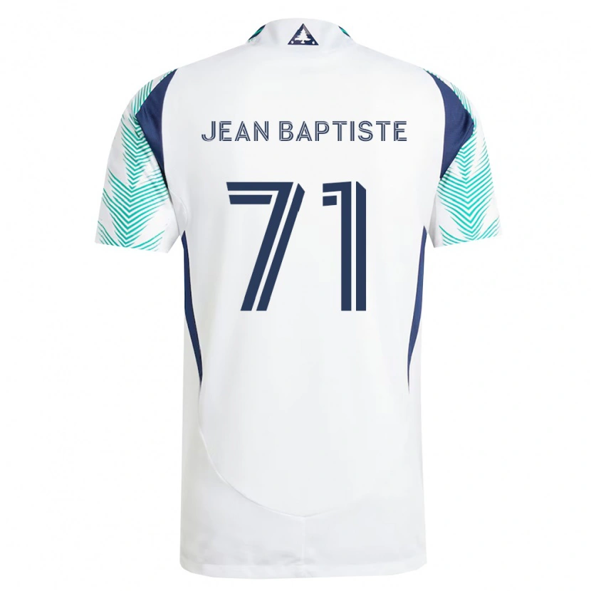 Danxen Kobiety Matthew Jean Baptiste #71 Biały Granatowy Jasnozielony Wyjazdowa Koszulka 2026/27 Koszulki Klubowe