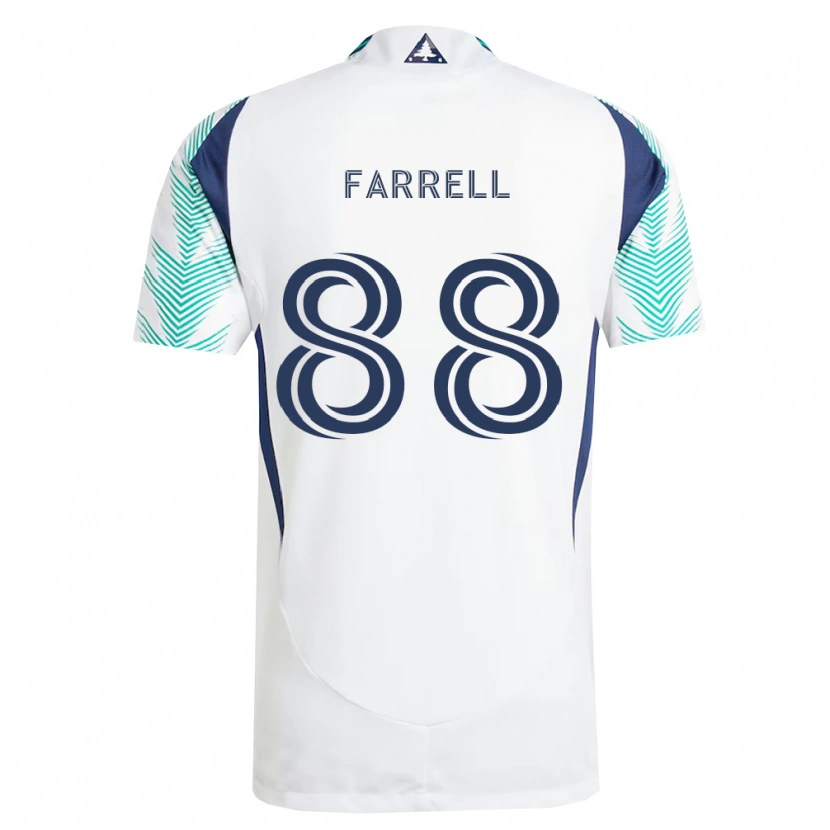Danxen Kobiety Andrew Farrell #88 Biały Granatowy Jasnozielony Wyjazdowa Koszulka 2026/27 Koszulki Klubowe