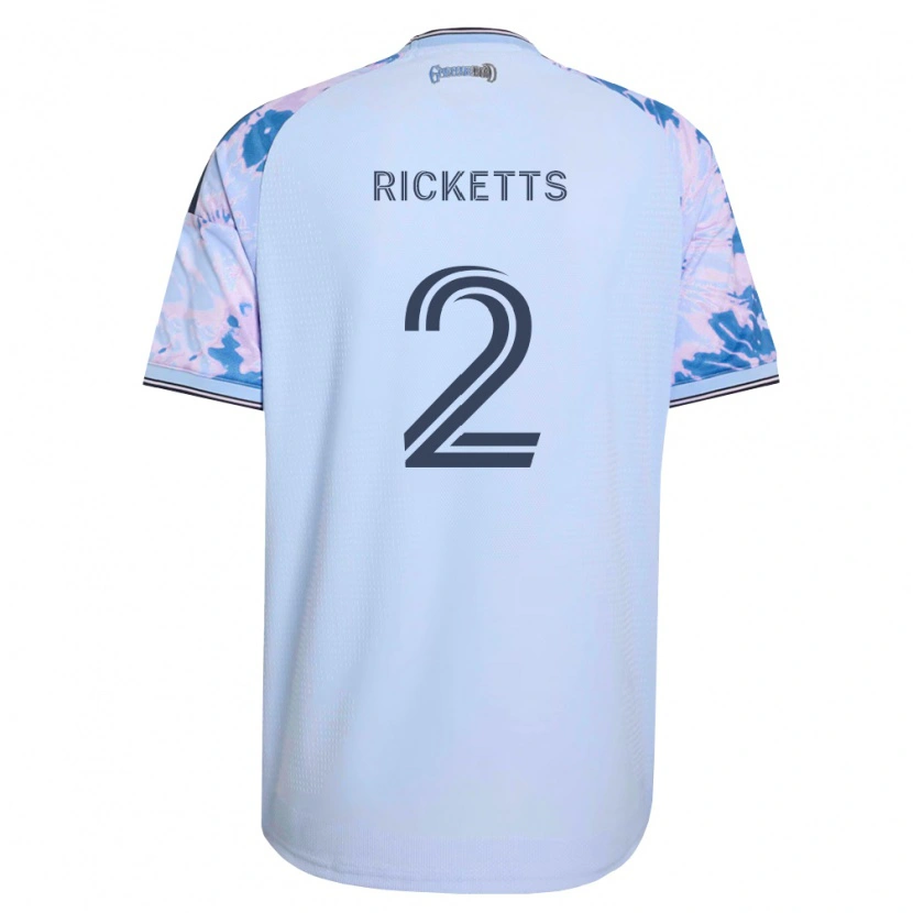 Danxen Kobiety Jamar Ricketts #2 Królewski Niebieski Biały Czarny Wyjazdowa Koszulka 2026/27 Koszulki Klubowe
