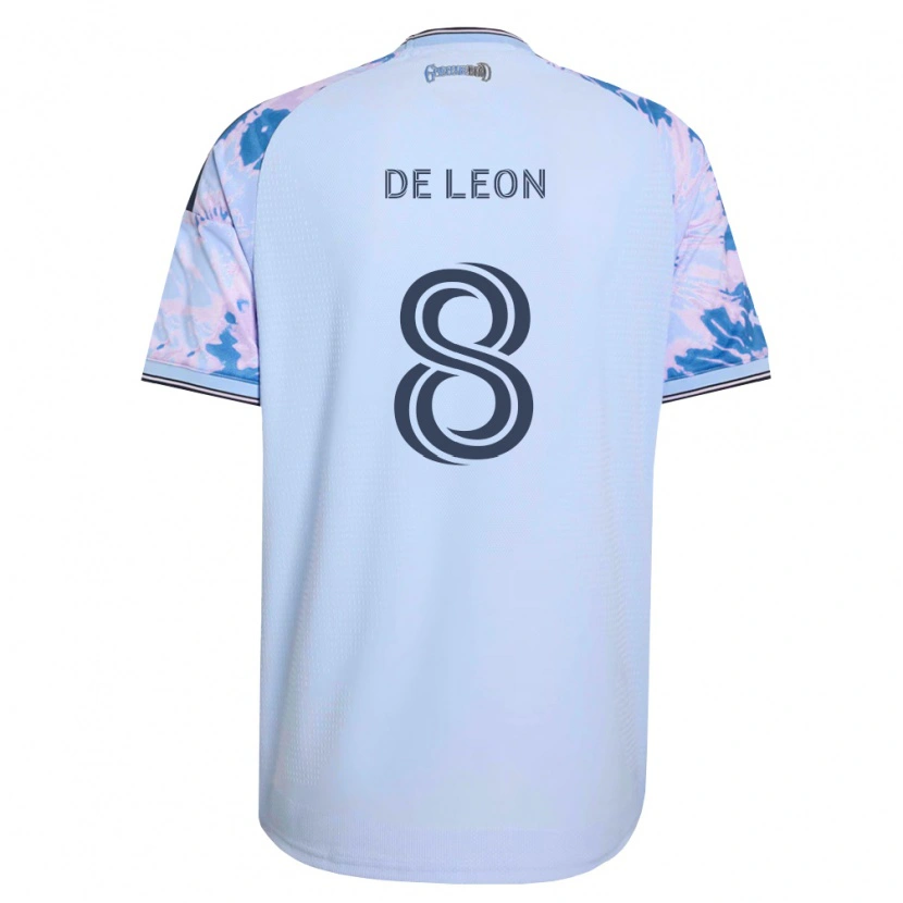 Danxen Kobiety Brandon De Leon #8 Królewski Niebieski Biały Czarny Wyjazdowa Koszulka 2026/27 Koszulki Klubowe