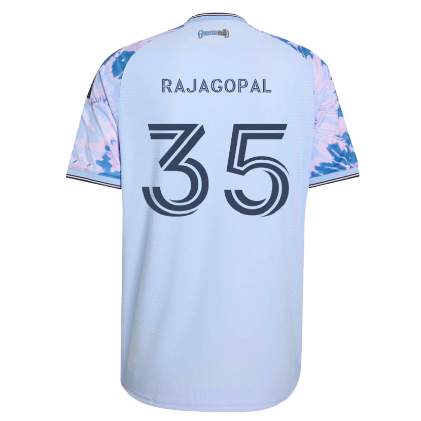 Danxen Kobiety Rohan Rajagopal #35 Królewski Niebieski Biały Czarny Wyjazdowa Koszulka 2026/27 Koszulki Klubowe