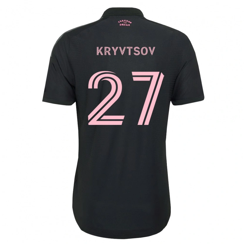 Danxen Kobiety Sergiy Kryvtsov #27 Różowy Czarny Biały Wyjazdowa Koszulka 2026/27 Koszulki Klubowe
