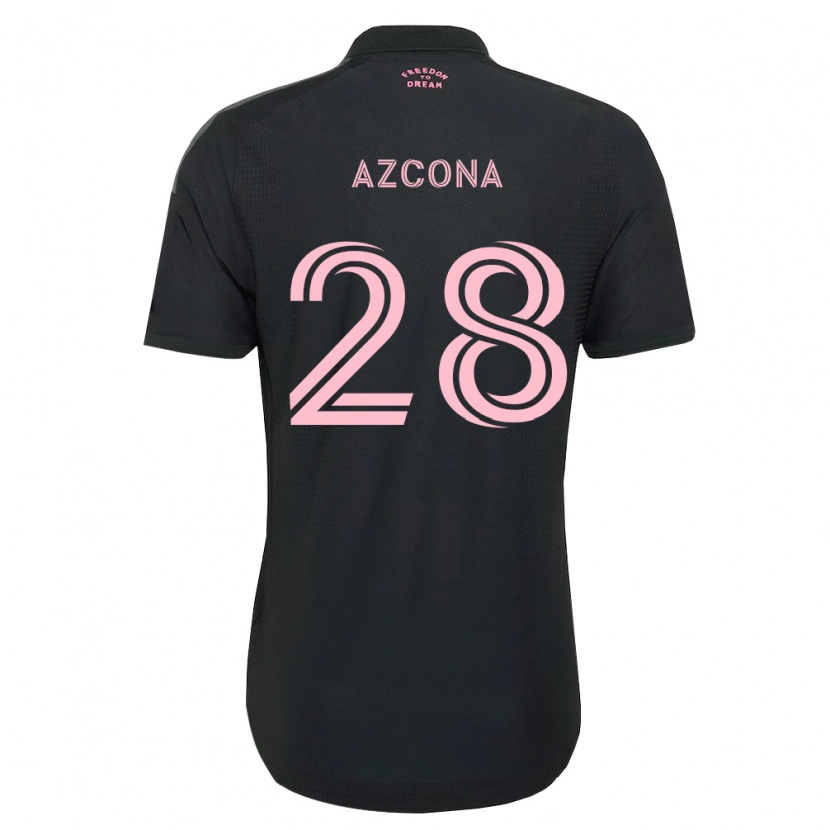 Danxen Kobiety Edison Azcona #28 Różowy Czarny Biały Wyjazdowa Koszulka 2026/27 Koszulki Klubowe