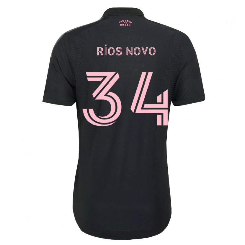 Danxen Kobiety Rocco Ríos Novo #34 Różowy Czarny Biały Wyjazdowa Koszulka 2026/27 Koszulki Klubowe