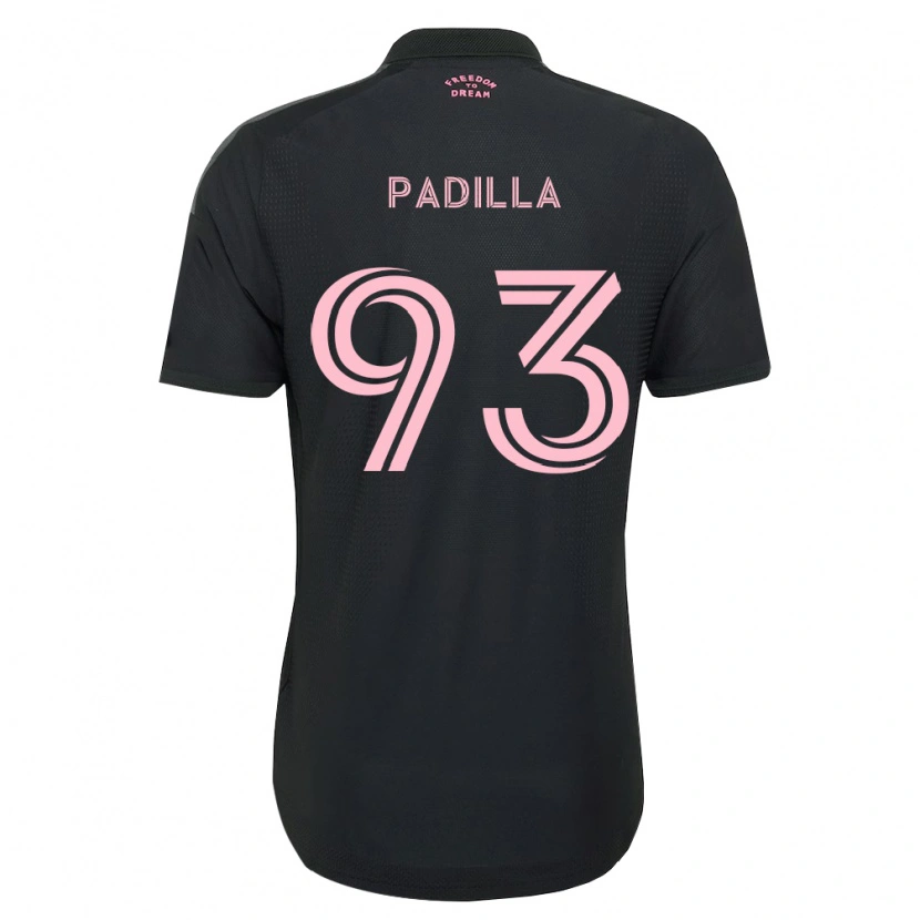 Danxen Kobiety Leandro Padilla #93 Różowy Czarny Biały Wyjazdowa Koszulka 2026/27 Koszulki Klubowe
