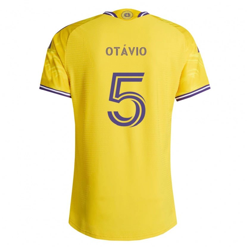 Danxen Kobiety Luis Otávio #5 Żółty Fioletowy Wyjazdowa Koszulka 2026/27 Koszulki Klubowe
