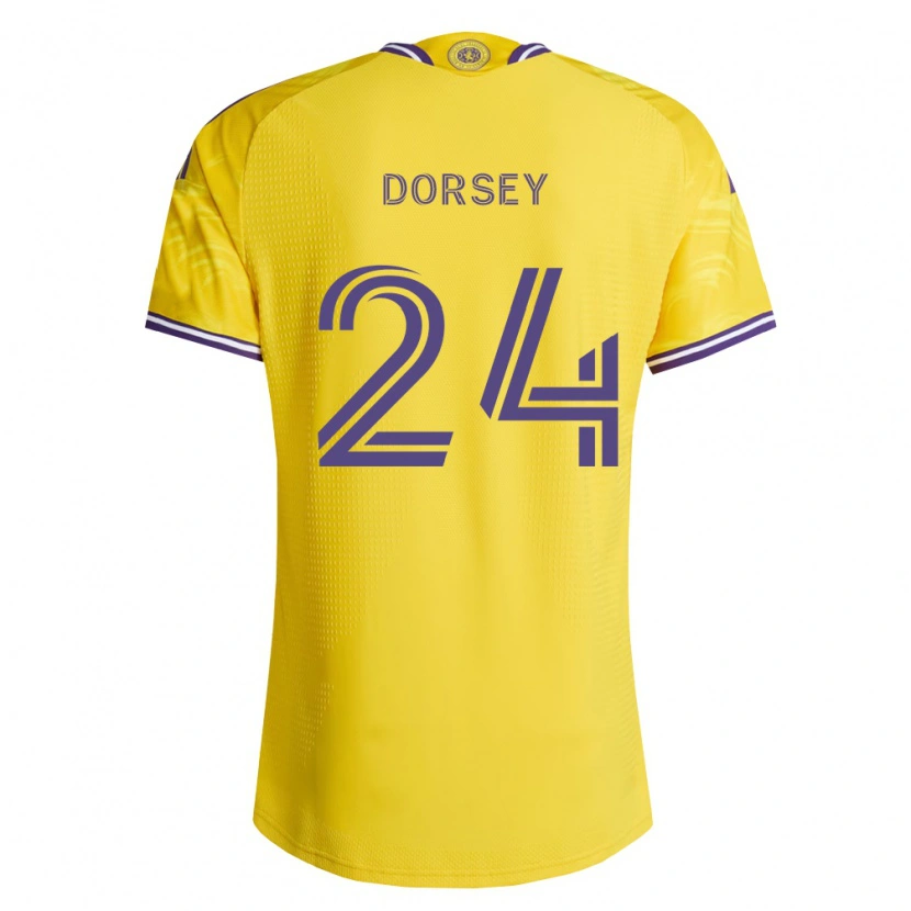 Danxen Kobiety Griffin Dorsey #24 Żółty Fioletowy Wyjazdowa Koszulka 2026/27 Koszulki Klubowe