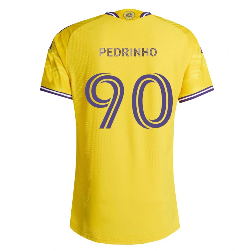 Danxen Kobiety Pedro Leão #90 Żółty Fioletowy Wyjazdowa Koszulka 2026/27 Koszulki Klubowe