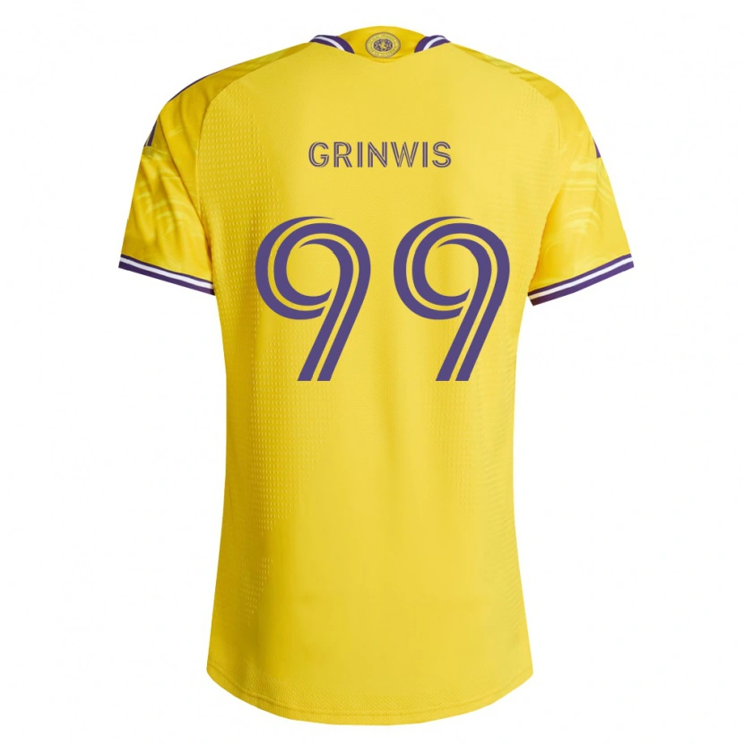 Danxen Kobiety Adam Grinwis #99 Żółty Fioletowy Wyjazdowa Koszulka 2026/27 Koszulki Klubowe