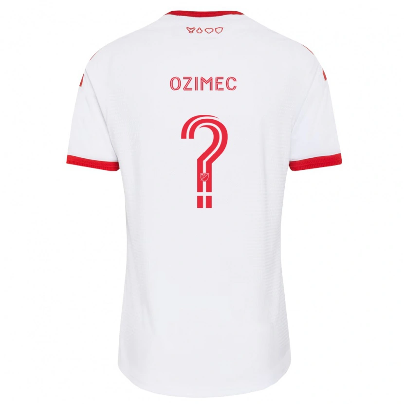 Danxen Kobiety Lucas Ozimec #0 Biały Czerwony Czarny Wyjazdowa Koszulka 2026/27 Koszulki Klubowe