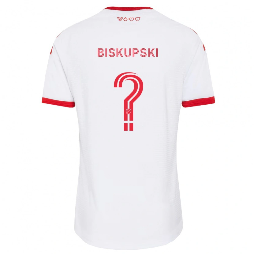Danxen Kobiety Philip Biskupski #0 Biały Czerwony Czarny Wyjazdowa Koszulka 2026/27 Koszulki Klubowe