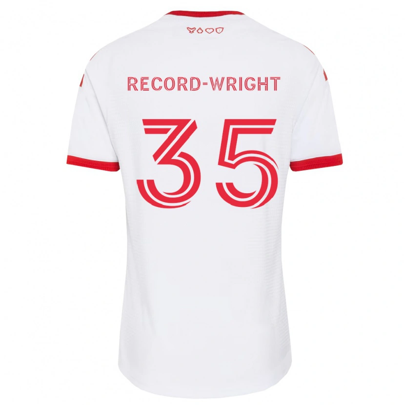 Danxen Kobiety Kemari Record-Wright #35 Biały Czerwony Czarny Wyjazdowa Koszulka 2026/27 Koszulki Klubowe