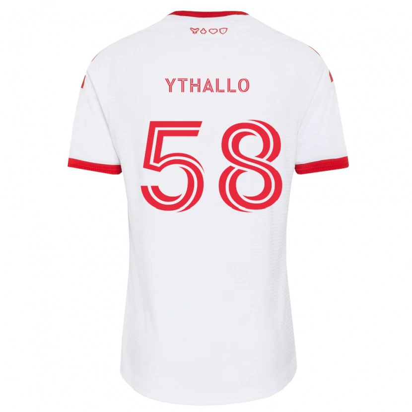 Danxen Kobiety Ythallo #58 Biały Czerwony Czarny Wyjazdowa Koszulka 2026/27 Koszulki Klubowe