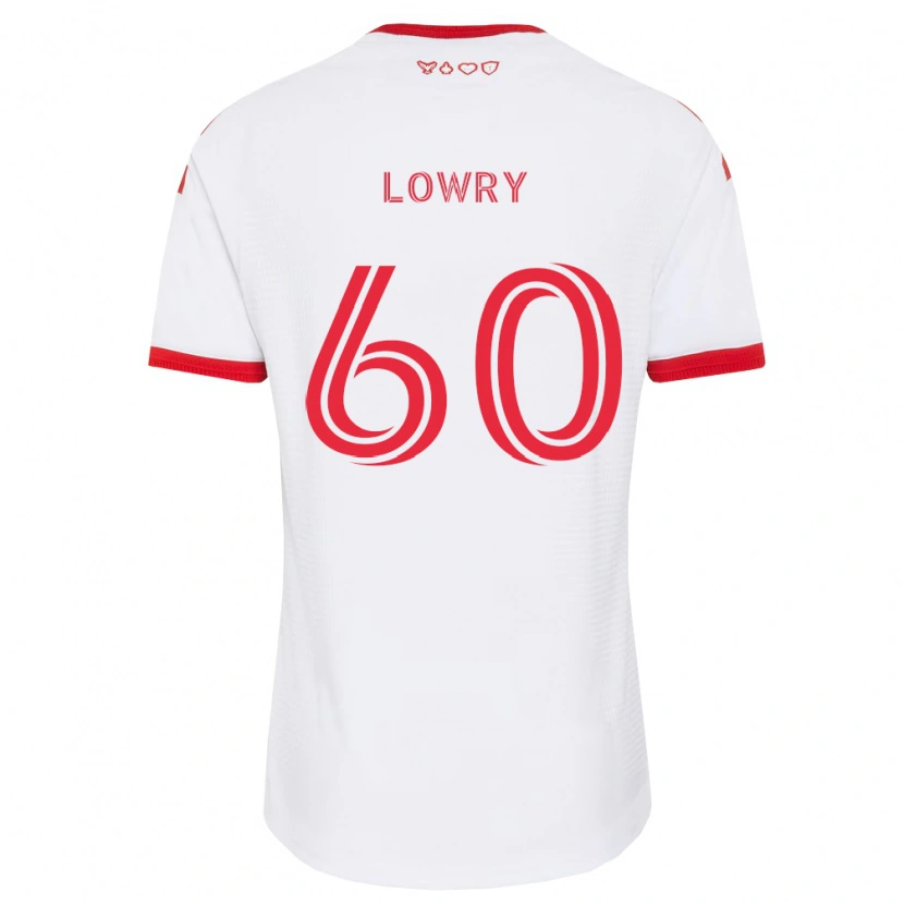Danxen Kobiety Benjamin Lowry #60 Biały Czerwony Czarny Wyjazdowa Koszulka 2026/27 Koszulki Klubowe
