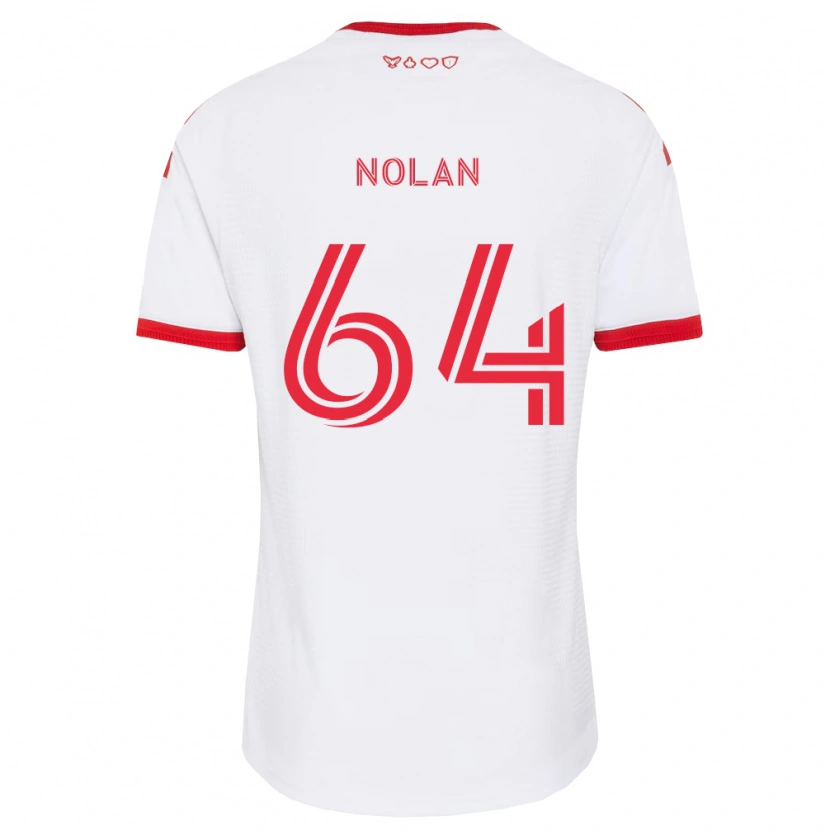 Danxen Kobiety Jahmarie Nolan #64 Biały Czerwony Czarny Wyjazdowa Koszulka 2026/27 Koszulki Klubowe