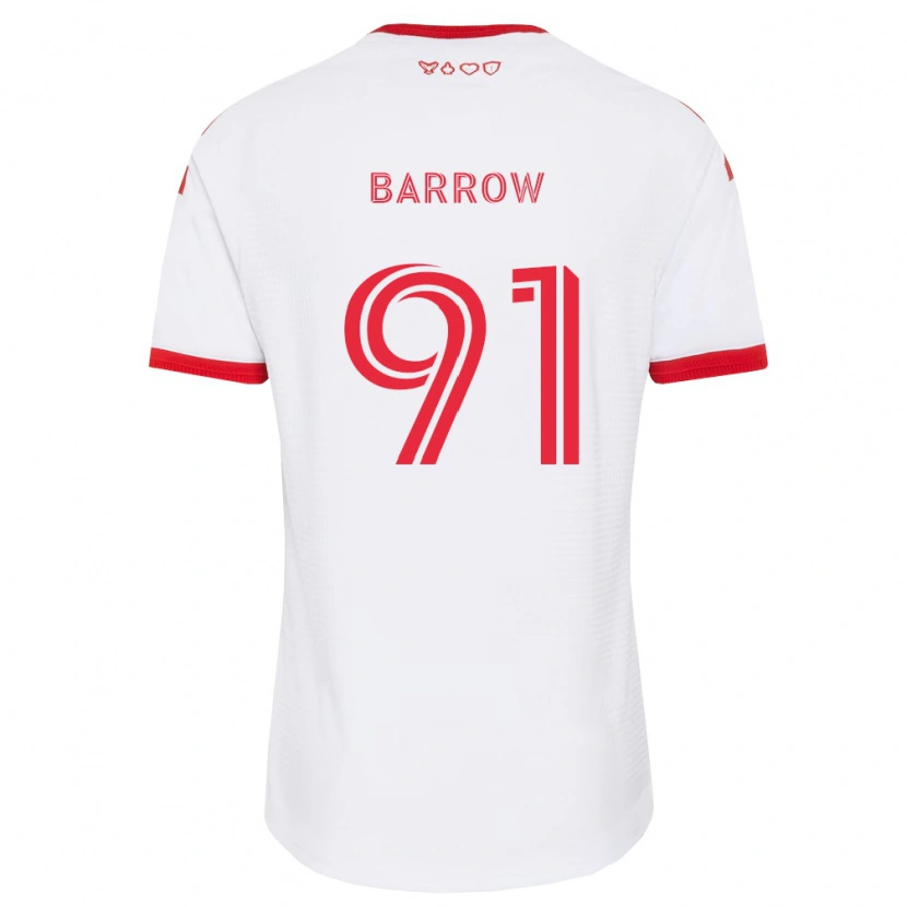 Danxen Kobiety Dékwon Barrow #91 Biały Czerwony Czarny Wyjazdowa Koszulka 2026/27 Koszulki Klubowe