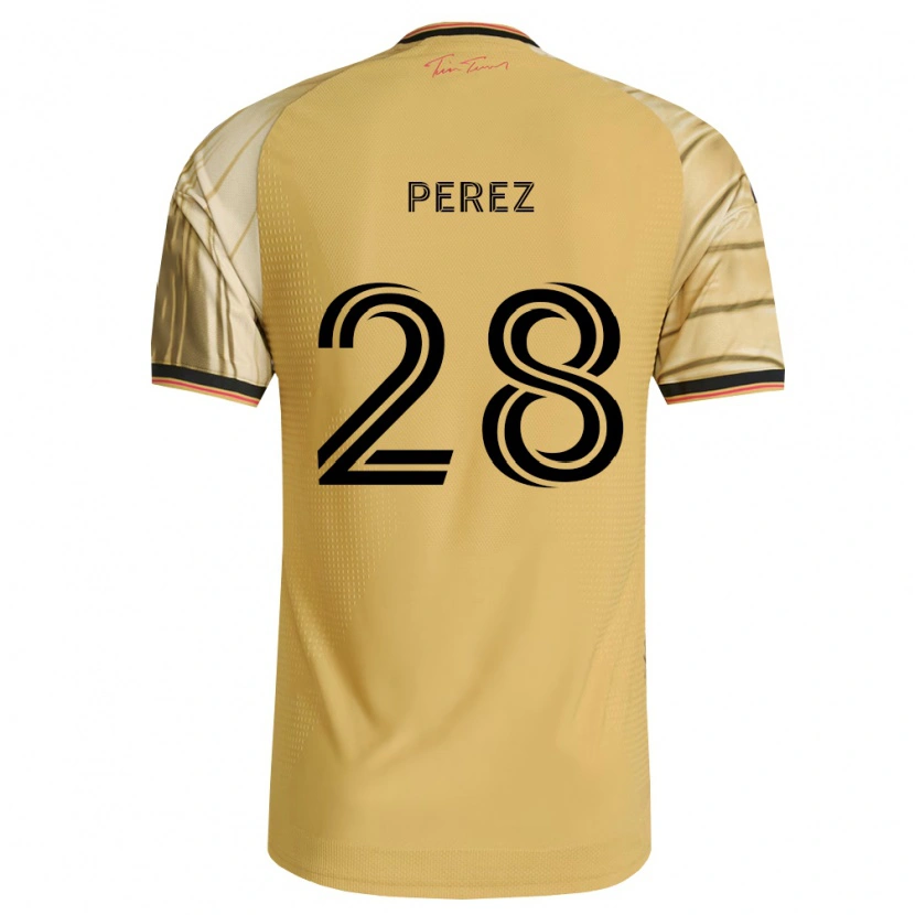 Danxen Kobiety Miguel Perez #28 Brązowy Żółty Czarny Wyjazdowa Koszulka 2026/27 Koszulki Klubowe