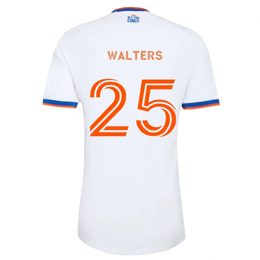 Danxen Kobiety Paul Walters #25 Biały Granatowy Pomarańczowy Wyjazdowa Koszulka 2026/27 Koszulki Klubowe