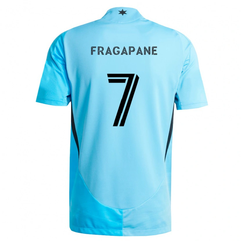 Danxen Kobiety Franco Fragapane #7 Jasny Niebieski Czarny Wyjazdowa Koszulka 2026/27 Koszulki Klubowe