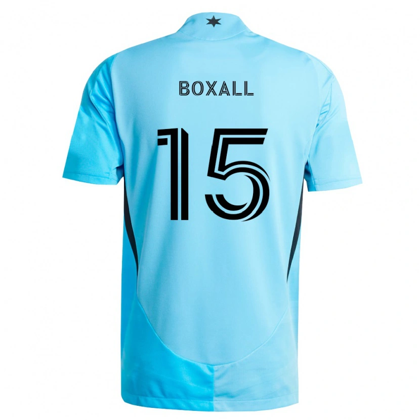 Danxen Kobiety Michael Boxall #15 Jasny Niebieski Czarny Wyjazdowa Koszulka 2026/27 Koszulki Klubowe