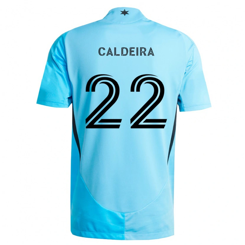 Danxen Kobiety Marcus Caldeira #22 Jasny Niebieski Czarny Wyjazdowa Koszulka 2026/27 Koszulki Klubowe