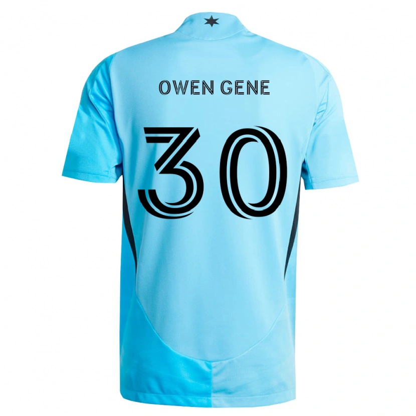 Danxen Kobiety Owen Gene #30 Jasny Niebieski Czarny Wyjazdowa Koszulka 2026/27 Koszulki Klubowe