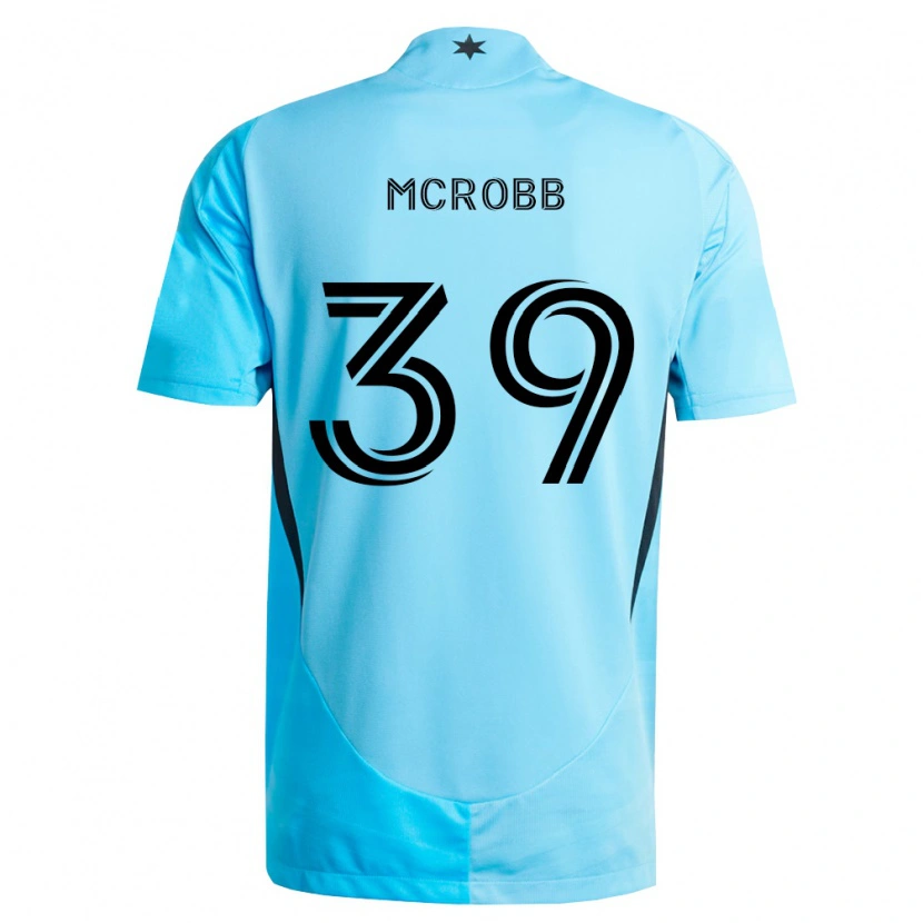 Danxen Kobiety Finn Mcrobb #39 Jasny Niebieski Czarny Wyjazdowa Koszulka 2026/27 Koszulki Klubowe
