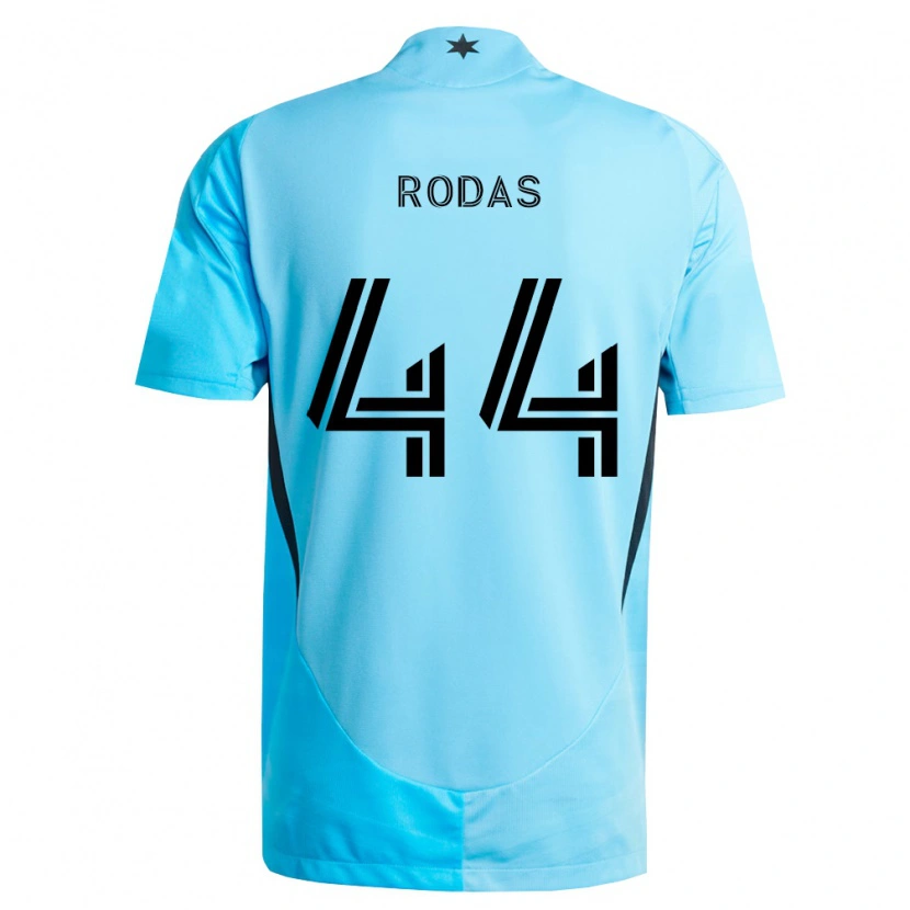 Danxen Kobiety Geremy Rodas #44 Jasny Niebieski Czarny Wyjazdowa Koszulka 2026/27 Koszulki Klubowe