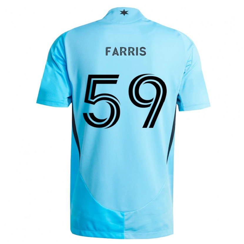 Danxen Kobiety John Farris #59 Jasny Niebieski Czarny Wyjazdowa Koszulka 2026/27 Koszulki Klubowe