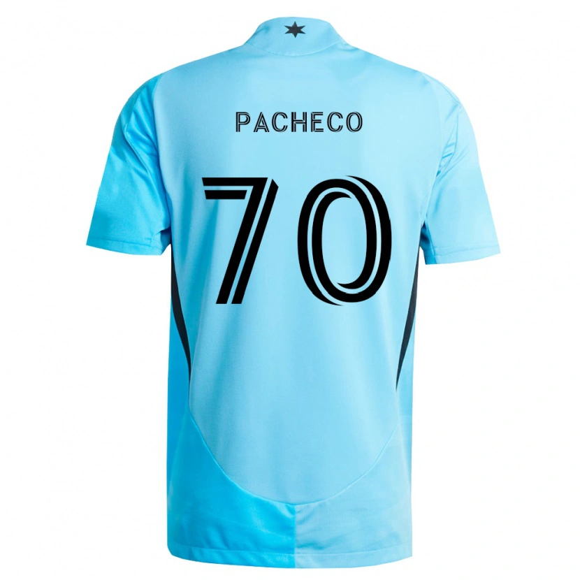 Danxen Kobiety Diogo Pacheco #70 Jasny Niebieski Czarny Wyjazdowa Koszulka 2026/27 Koszulki Klubowe