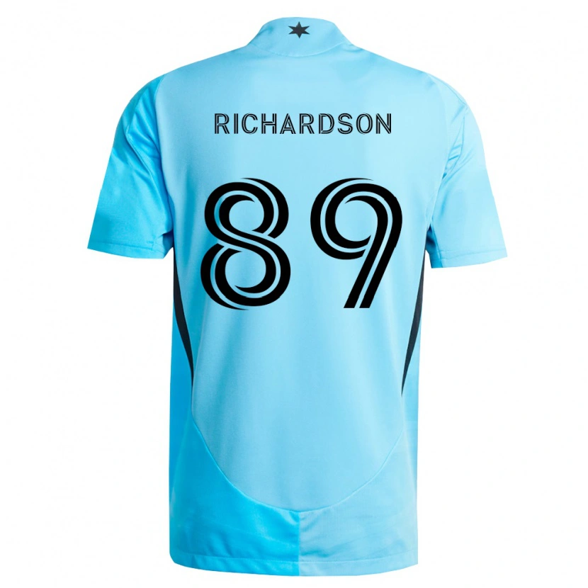 Danxen Kobiety Nick Richardson #89 Jasny Niebieski Czarny Wyjazdowa Koszulka 2026/27 Koszulki Klubowe