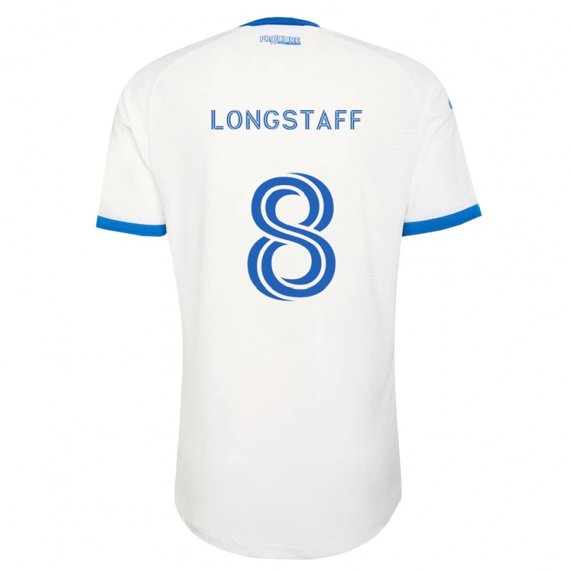 Danxen Kobiety Matty Longstaff #8 Błękitny Biały Wyjazdowa Koszulka 2026/27 Koszulki Klubowe