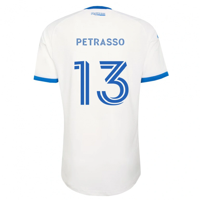 Danxen Kobiety Luca Petrasso #13 Błękitny Biały Wyjazdowa Koszulka 2026/27 Koszulki Klubowe