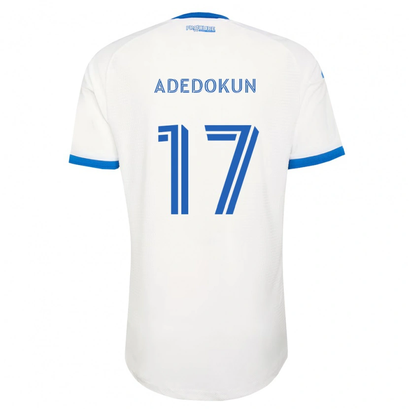 Danxen Kobiety Michael Adedokun #17 Błękitny Biały Wyjazdowa Koszulka 2026/27 Koszulki Klubowe