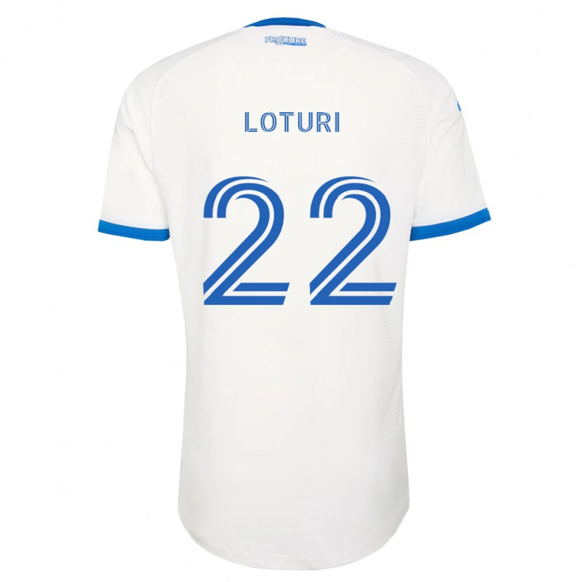 Danxen Kobiety Victor Loturi #22 Błękitny Biały Wyjazdowa Koszulka 2026/27 Koszulki Klubowe