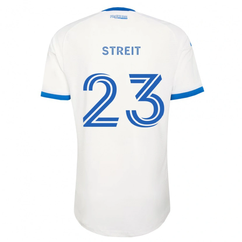 Danxen Kobiety Noah Streit #23 Błękitny Biały Wyjazdowa Koszulka 2026/27 Koszulki Klubowe