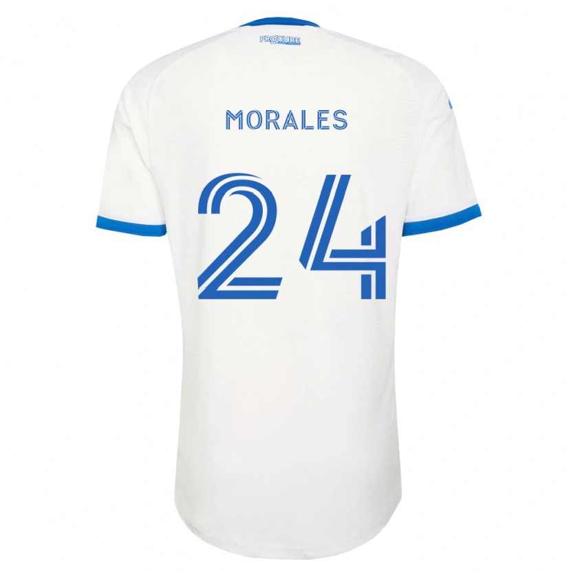 Danxen Kobiety Efraín Morales #24 Błękitny Biały Wyjazdowa Koszulka 2026/27 Koszulki Klubowe