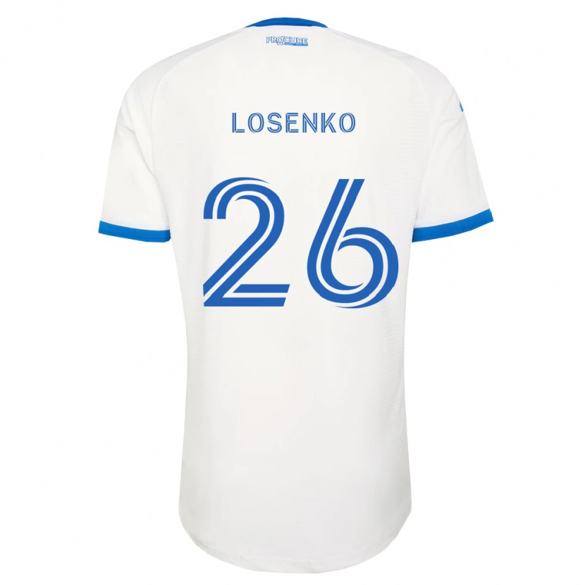 Danxen Kobiety Ivan Losenko #26 Błękitny Biały Wyjazdowa Koszulka 2026/27 Koszulki Klubowe