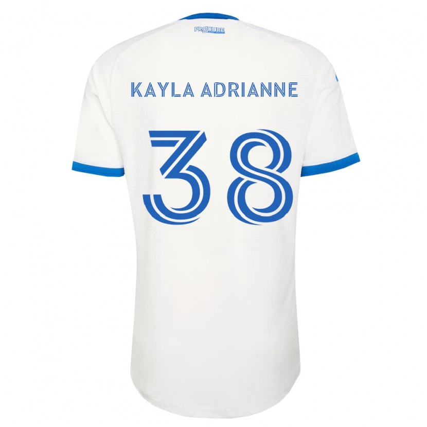 Danxen Kobiety Kamdem Kayla Adrianne #38 Błękitny Biały Wyjazdowa Koszulka 2026/27 Koszulki Klubowe