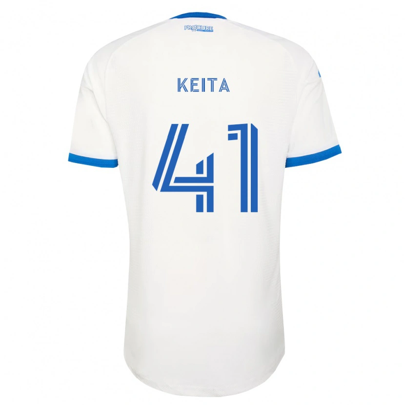 Danxen Kobiety Samsy Keita #41 Błękitny Biały Wyjazdowa Koszulka 2026/27 Koszulki Klubowe