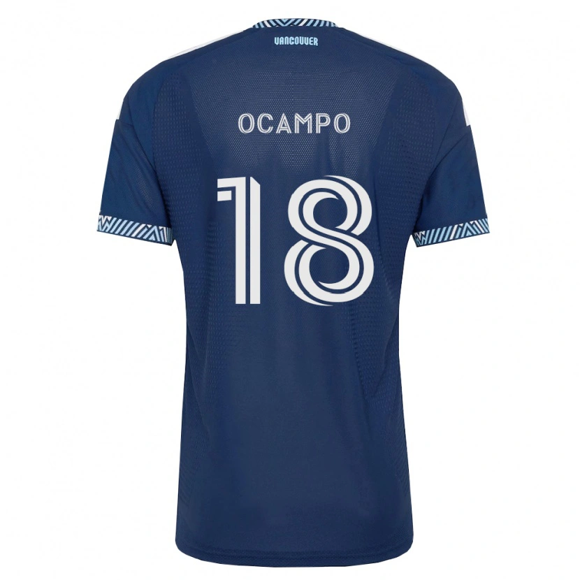 Danxen Kobiety Édier Ocampo #18 Głęboki Niebieski Biały Wyjazdowa Koszulka 2026/27 Koszulki Klubowe