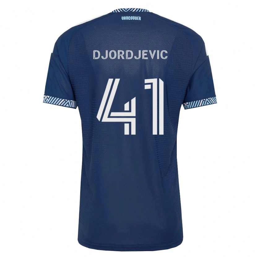 Danxen Kobiety Nikola Djordjevic #41 Głęboki Niebieski Biały Wyjazdowa Koszulka 2026/27 Koszulki Klubowe