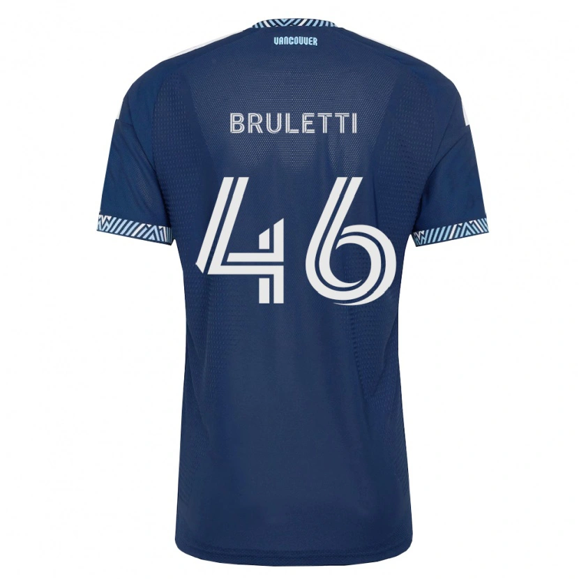 Danxen Kobiety Cristiano Bruletti #46 Głęboki Niebieski Biały Wyjazdowa Koszulka 2026/27 Koszulki Klubowe